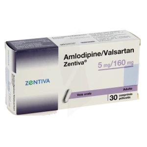 Amlodipine/valsartan Zentiva 5 Mg/160 Mg, Comprimé Pelliculé