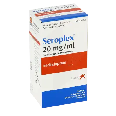 Seroplex 20 Mg/ml, Solution Buvable En Gouttes à Abbeville