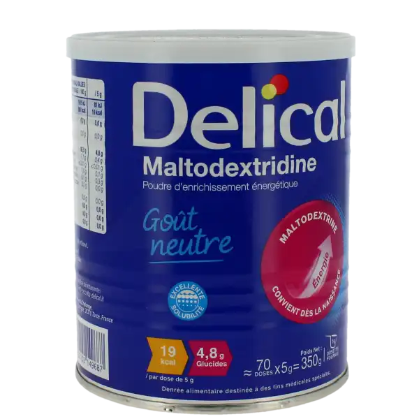 Delical Maltodextridine Poudre D'enrichissement énergétique B/350g