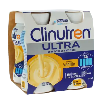 Clinutren Ultra Nutrim Vanille 4boutube De 200 Ml à Toulouse