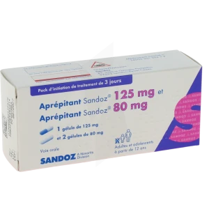 Aprepitant Sandoz 125 Mg, Gélule Et Aprepitant Sandoz 80 Mg, Gélule