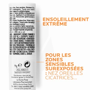 La Roche Posay Anthelios Crème Solaire En Stick Zones Sensibles Visage Spf50+ Sans Parfum Stick/9g