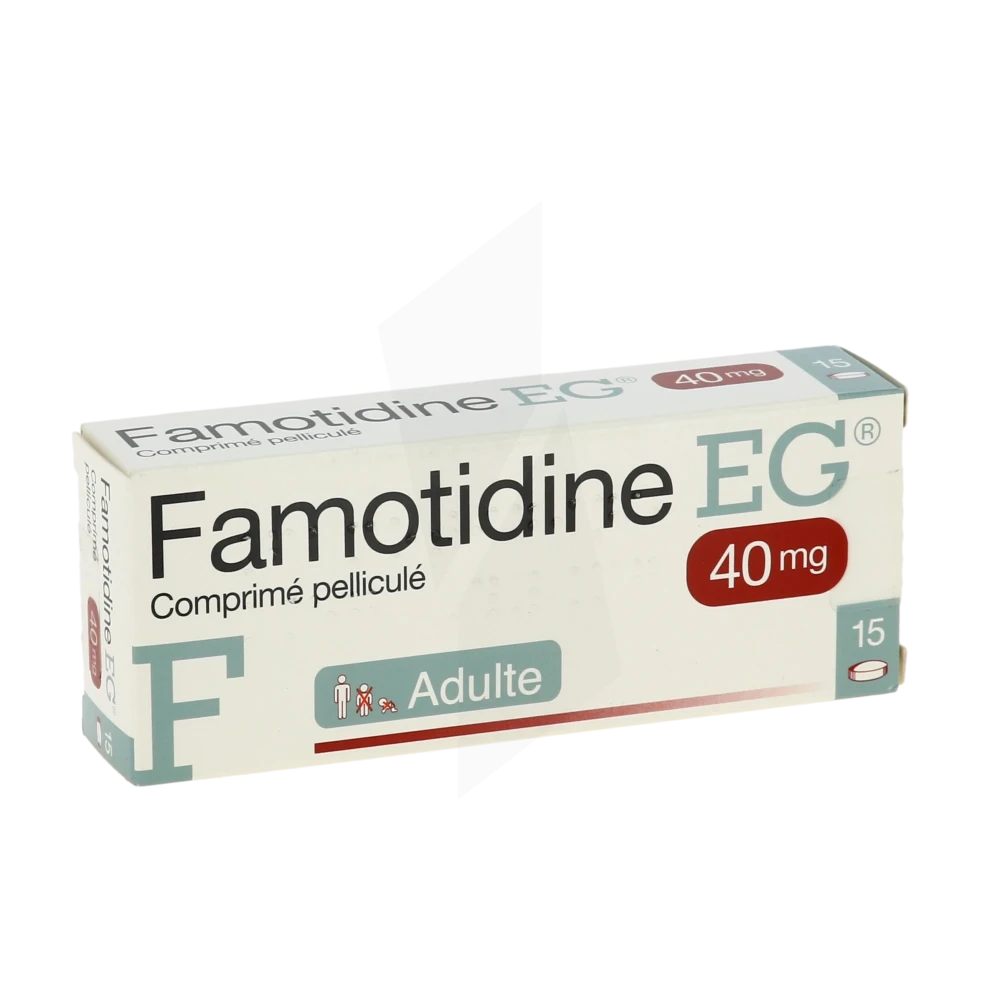 Famotidine Eg 40 Mg, Comprimé Pelliculé