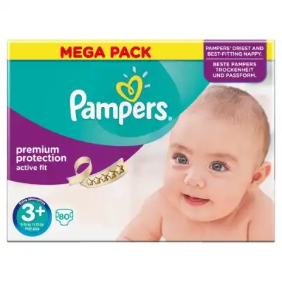 PAMPERS Active Fit Taille 3+, 5-10kg