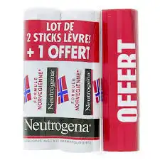 Neutrogena Stick Lèvres Lot De 3 à PODENSAC