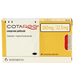 Cotareg 160 Mg/12,5 Mg, Comprimé Pelliculé