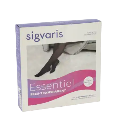 Sigvaris Essentiel Semi-transparent Collant  Femme Classe 3 Dune Small Normal à Saint-Calais