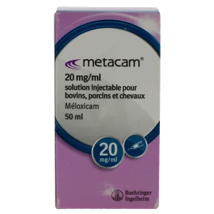 Metacam 20 Mg/ml Solution Injectable Pour Bovins, Porcins Et Chevaux, Solution Injectable