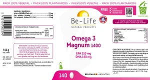 Be-life Oméga 3 1400 Magnum Caps B/140