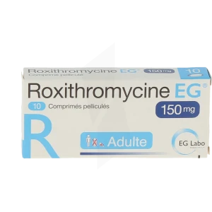 Roxithromycine Eg 150 Mg, Comprimé Pelliculé