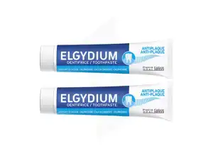 Acheter Elgydium Dentifrice Anti-plaque Lot de 2 x 75ml à Wittenheim