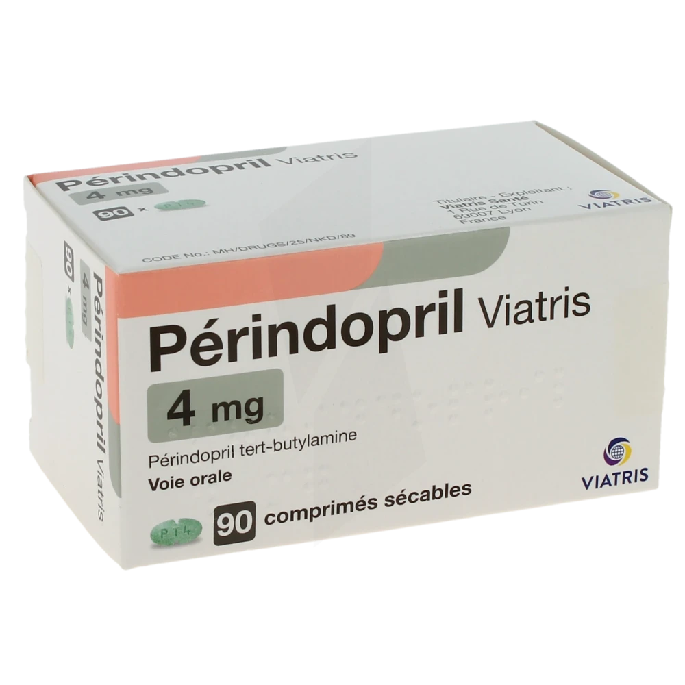 Perindopril Viatris 4 Mg, Comprimé Sécable