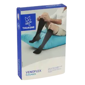 Venoflex Elegance 2 Chaussette Maille Côtelée Homme Marine Taille 3l à DIJON