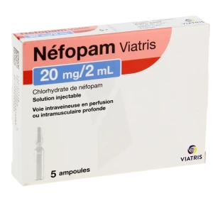 Nefopam Viatris 20 Mg/2 Ml, Solution Injectable