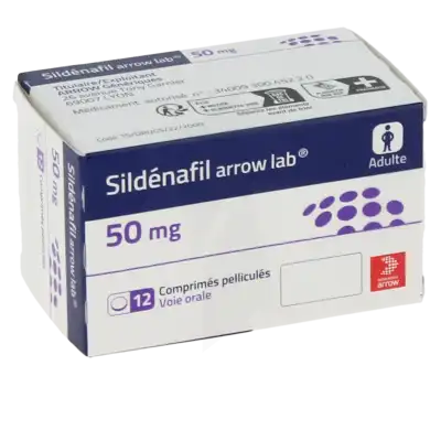 SILDENAFIL ARROW LAB 50 mg, comprimé pelliculé