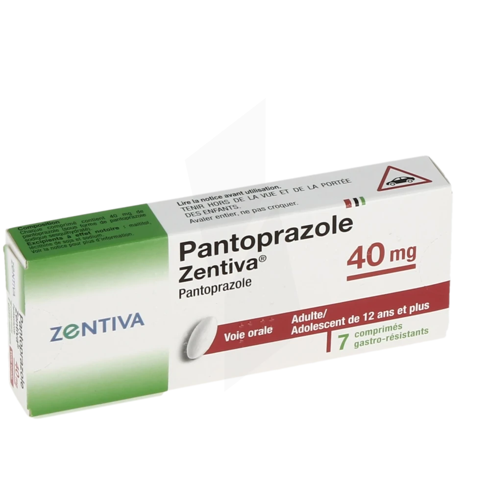 Pantoprazole Zentiva 40 Mg, Comprimé Gastro-résistant
