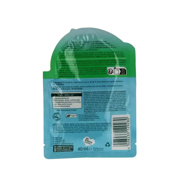 Kneipp Nature Kids Bain Moussant Menthe Fl/40ml