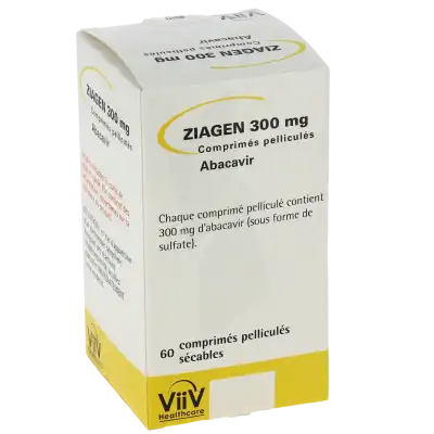 Ziagen 300 Mg, Comprimé Pelliculé à Nice