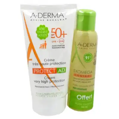 Aderma Protect-ad Crème Très Haute Protection Spf50+ T/150ml+hle Exomega à DIGNE LES BAINS
