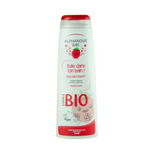 Alphanova Kids Bio "bulle Dans Ton Bain!" Bain Moussant Fraise Fl/250ml