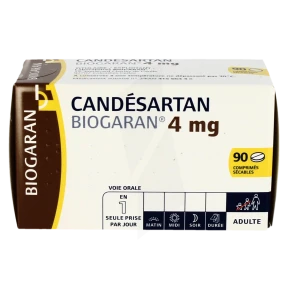 Candesartan Biogaran 4 Mg, Comprimé Sécable