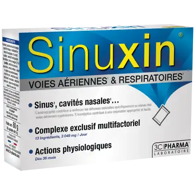 Sinuxin Poudre Solution Buvable Mangue Voies Aériennes & Respiratoires 16 Sachets à Annecy