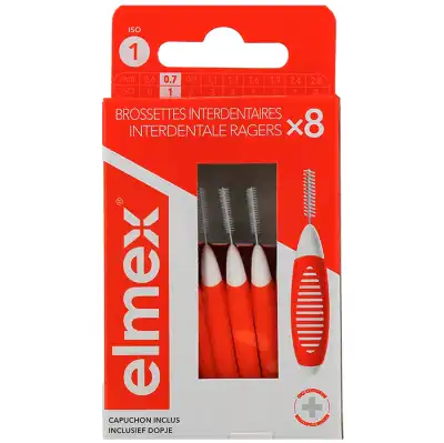 Elmex Brossette Inter-dentaire 0,7mm B/8 à Yvrac