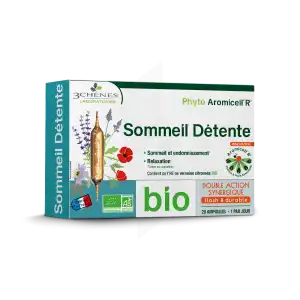 3 Chênes Phyto Aromicell R Sommeil Détente Solution Buvable Bio 20 Ampoules/10ml à La Ricamarie