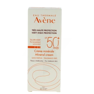 Avène Eau Thermale Solaire Crème Minérale Spf50 50 Ml
