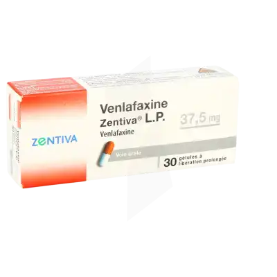 Venlafaxine Zentiva Lp 37,5 Mg, Gélule à Libération Prolongée à TOULON