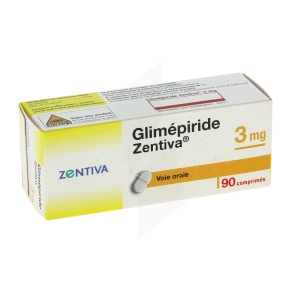 Glimepiride Zentiva 3 Mg, Comprimé