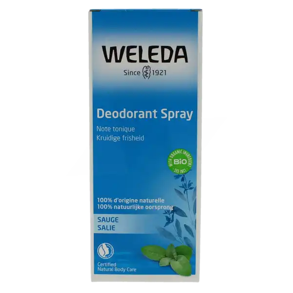 Weleda Gestes Fraicheur Déodorant Sauge Spray/100ml