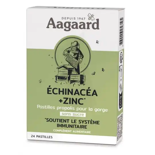 Aagaard Propolentum + Echinacea + Zinc Pastilles B/24