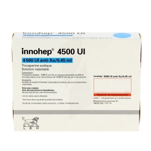 Innohep 4 500 Ui Anti-xa/0,45 Ml, Solution Injectable En Seringue Préremplie