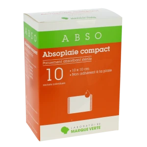 Absoplaie Compact Pans Abs Non-adh 10x10  Boîte De 10