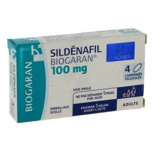Sildenafil Biogaran 100 Mg, Comprimé Pelliculé