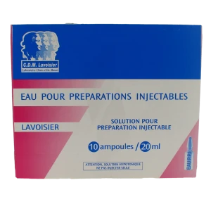 Eau Pour Preparations Injectables Lavoisier, Solution Pour Préparation Injectable