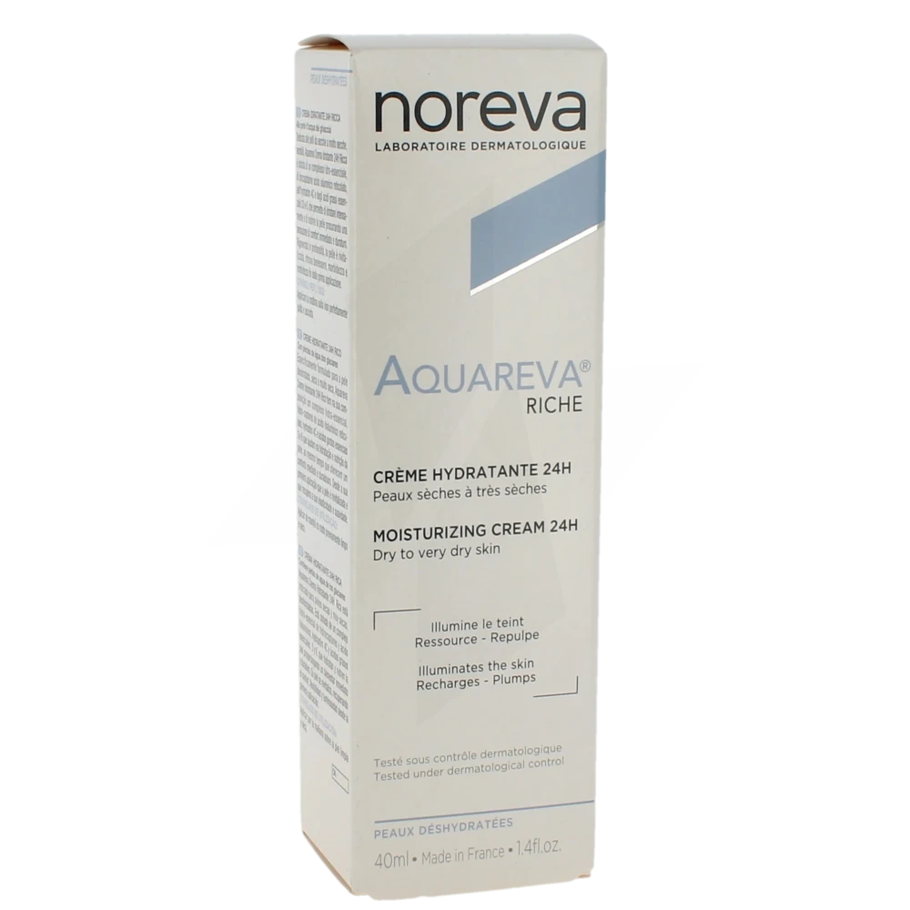 Noreva Aquareva Crème Hydratante 24h Riche T/40ml
