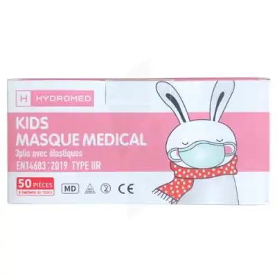 MASQUE CHIRURGICAL ENFANT TYPE IIR 6-12ANS ROSE
