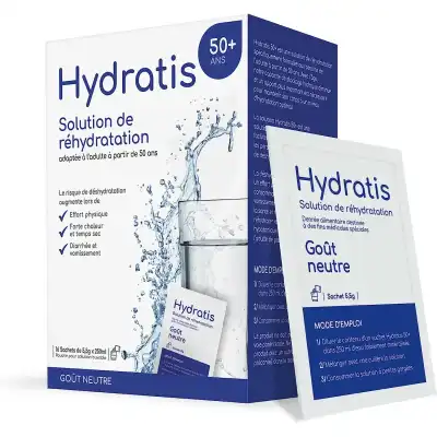 Hydratis 50+ Poudre à Diluer Riche En Minéraux Neutre 16 Sachets à SAINT-CYR-SUR-MER