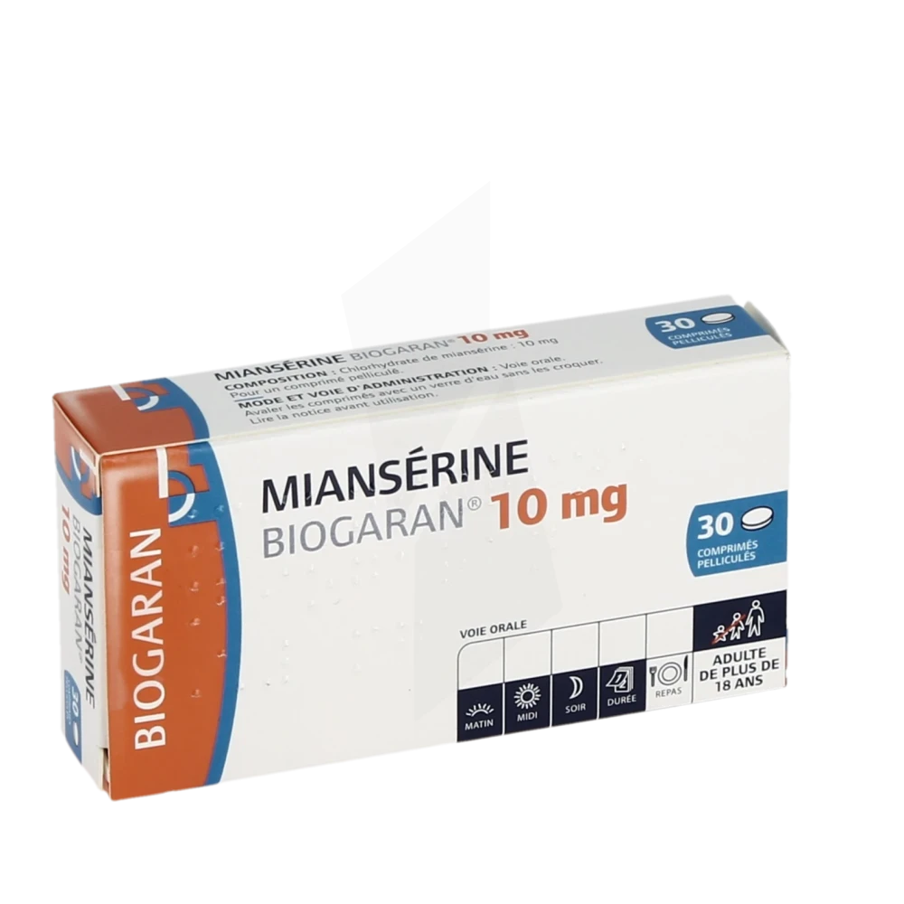 Mianserine Biogaran 10 Mg, Comprimé Pelliculé