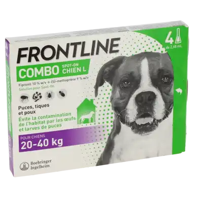 FRONTLINE COMBO 268,00 MG / 241,20 MG SOLUTION POUR SPOT-ON POUR CHIEN L, Solution pour spot-on