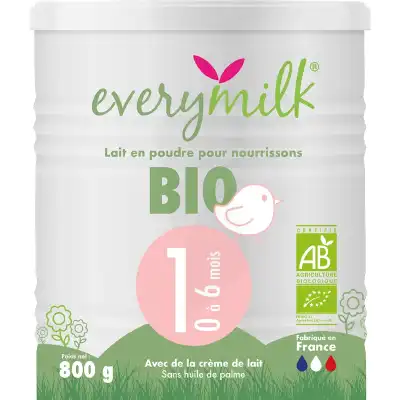 Everymilk Bio 1 Lait En Poudre B/800g à CLICHY