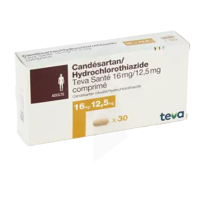 Candesartan/hydrochlorothiazide Teva Sante 16 Mg/12,5 Mg, Comprimé à TOULOUSE