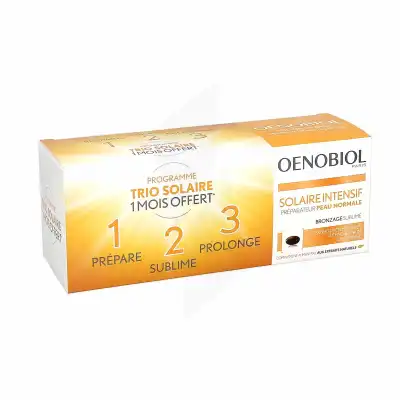 Oenobiol Solaire Intensif Caps Peau Normale 3pots/30 à JOUE-LES-TOURS