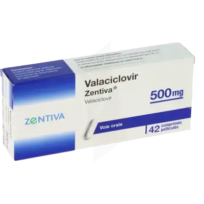 Valaciclovir Zentiva 500 Mg, Comprimé Pelliculé à Bordeaux