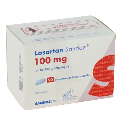 Losartan Sandoz 100 Mg, Comprimé Pelliculé à MONTEREAU-FAULT-YONNE
