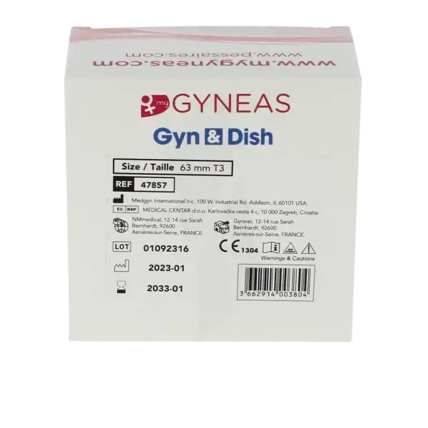 Gyneas Gyn & Dish Pessaire T3 63mm
