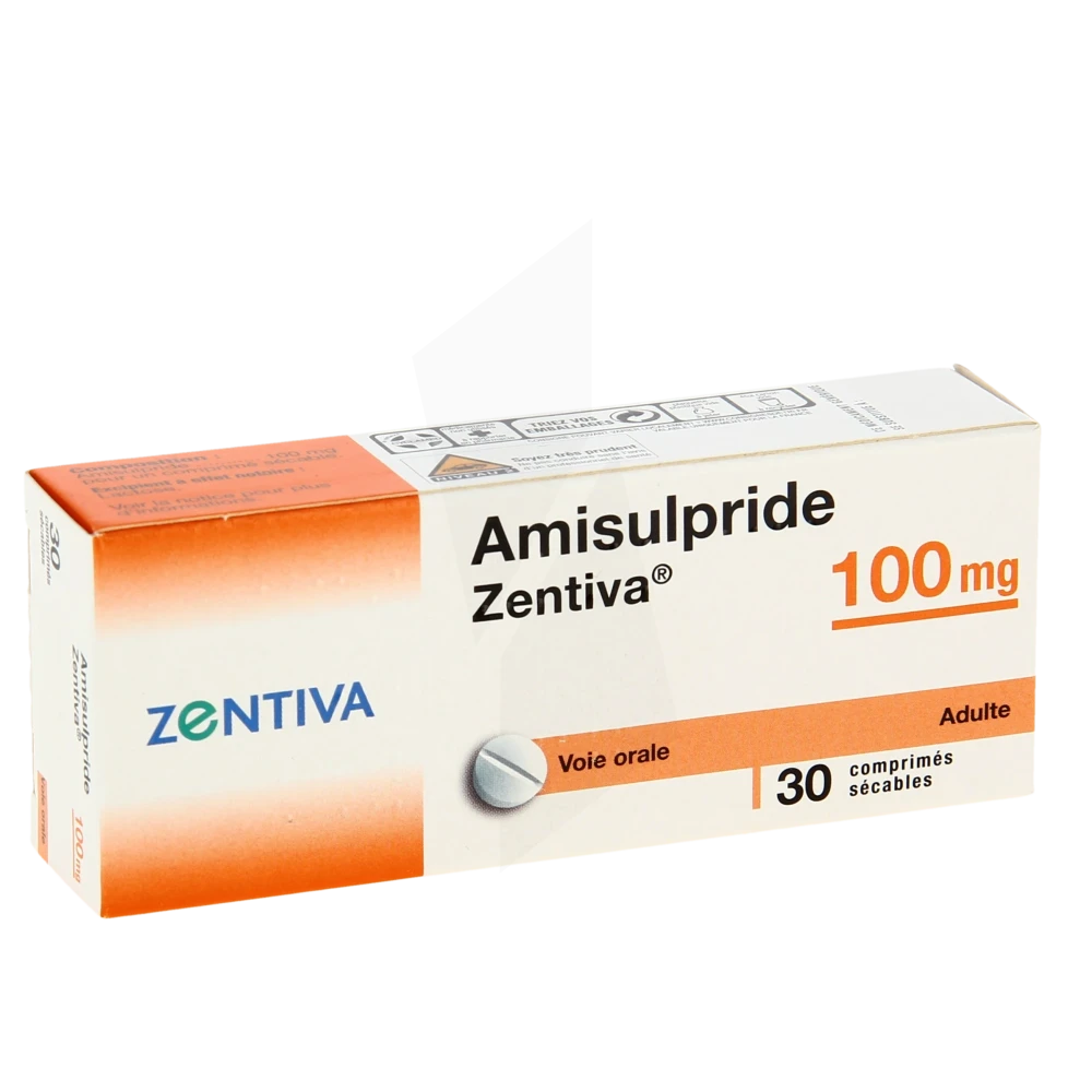 Amisulpride Zentiva 100 Mg, Comprimé Sécable