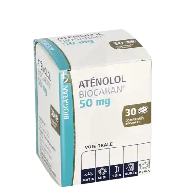 Atenolol Biogaran 50 Mg, Comprimé Sécable à LE LAVANDOU